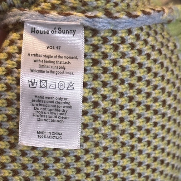 HOUSE OF SUNNY Day Dreamer Graphic-Print Knitted Cardigan Size 4 - Picture 11 of 14